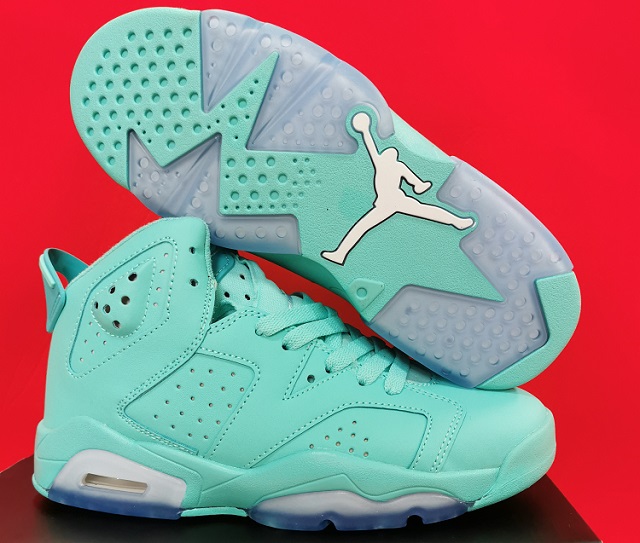 Women Jordan Shoes 6 Grade AAA Lake Green